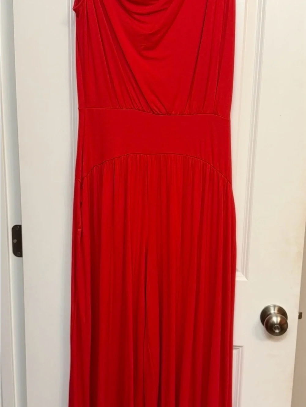 Free People Red royals one piece wide leg - Picture 5 of 7